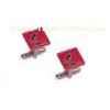 Zinc Alloy, Iron, Copper Personalized Cufflink With Soft Enamel, Die Cast, Die Struck, Stamped