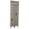 Two Tier Changing Room Stainless Steel Lockers , Single Door Office Storage Cabinets