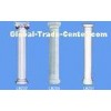 Classic White Decorative Roman Fiberglass Columns Smooth Home Use