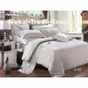 Combed Cotton Cream Hotel Bedding Sets King Size For Star Hotel