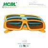 Kids Pasive Circular Polarized Disposable 3D Glasses Yellow / Blue / Orange