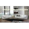 Living Room White Italian Leather Couch, Modern Leather Sofa Set