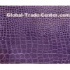 Purple Backing Woven Faux Leather Fabric For Handbags With 0.7 - 1.5mm Thickness