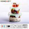 850ml Eco Friendly Round Pyrex Glass Containers For Storage Food