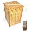Real Solid Wood Bathroom Furniture For Gridding Wooden Laundry Box