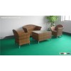 Weather resistant outdoor rattan sofa set