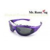 Purple / Grey Polycarbonate Frame Glasses , Sports Eyewear For Lady