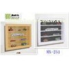 Glass Door home Wall Mounted Display Cabinet / rack for Crafts