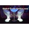 Wireless Rechargeable Bar , nightclub led furniture illuminated table and chair for Indoor