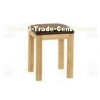 Comfortable Ash Wood Furniture , Comfortable Square Upholstered Stool