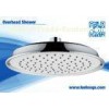 Commercial Powerful ABS Round Overhead Shower Head 8 Inch Wall Mount Water Saving