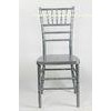 Silver Fireproof Stackable Resin Chiavari Chair For Ceremony Event