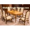 OEM Antique Luxury Dining Room Furniture , Dining Room Table And Chair Sets