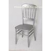 Commercial Armless Chateau Chair , Silver Silla Tiffany For Ceremony Rental