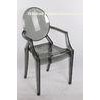 Commercial Resin Ghost Louis Arm-Chair , ANSI Contemporary Arm Chair For Rental