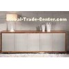 Indoor Latest Designed Modern Wooden Sideboard Solid Aluminium Top