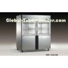 Double Temperature 4 Doors Vertical Deep Freezer Showcase 815L , Stainless Steel