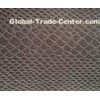 Grey Faux Leather Fabric For Handbags , Faux crocodileLeather Fabric