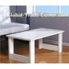 White Kitchen Rectangle Dining Table , Contemporary Dining Room Desk Furniture DX-EX07