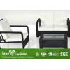25 * 15mm Steel Tube  Patio Outdoor Furniture Restaurant Sofa Set OEM Available