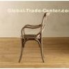 Custom overstock iron and wood dining chairsfor hotel , home , restaurant