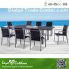 Fashion Design Extendable Patio Dining Table UV Protection , Retro Extending Glass Dining Table