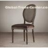 Burgundy black and white leather dining chairs for hotel , restaurant , home