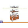 Customized Aluminum Storage Cabinets , MDF Board Shelf with Two Doors for Store