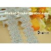 Iron On Crystal Bridal Rhinestone Applique Trim For Wedding cloth