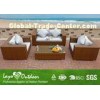 Heavy Duty Outdoor Terrace Furniture , Wooden Garden Furniture 1.2mm / 1.5mm Frame