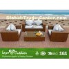 Heavy Duty Outdoor Terrace Furniture , Wooden Garden Furniture 1.2mm / 1.5mm Frame