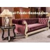 OEM Luxury Wooden Fabric Leather Hotel Lobby Sofa For Living Room