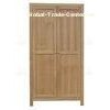 Natural Ash Wood Bedroom Furniture , Solid Wood Free Standing Wardrobe