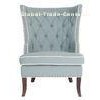 Tufted blue grey yellow Fabric upholstery living room furniture Gramercy Club Chair