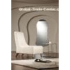 Elegant Modern Upholstered Chairs, Italian Fabric Easy Chair Furniture,elegant leisure chair designs