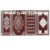 Indoor Antique Sandalwood Flower Carved 3D MDF Board 1220*2440*9mm