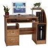 Walnut Melamine Board Wooden Office Desks ,Standing Computer Table DX-8510