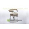 Custom Stainless Steel Le Corbusier LC7 chair replica Full Beige Leather