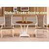 High End Modern Dining Room Tables , Round Teak Dining Room Table And Chairs
