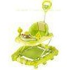 Green 6 Wheel Adjustable Baby Walker for Girls , Portable Baby Walker