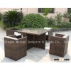 Outdoor Rattan Furniture Bracket / 8 Seater Rattan Dining Set
