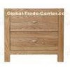 Modern Bedroom Ash Wood Furniture 2 Drawer Small Bedside Cabinet