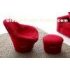 Luxury Modern Italian Leather Chair, Unique Black Upholstered Chairs,flower chair designers