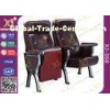 Custom PU Leather Back Auditorium Theatre Seating Chairs With Tablet Arm