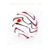 Decorative Glass Ornaments , Transparence With Red And Black Pattern