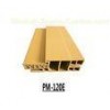 PVC Wrap Hollow Wood Plastic Composite WPC Door Frame , Customized