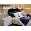 Eco Friendly White Wood Beds Wooden House Furniture for bedroom , Living Room