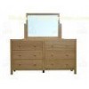 Ash Real Wood Furniture Dressing Table Set With 6 Drawer Chest