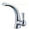 Polished Brass Single Lever Kitchen Tap Faucet Mixer With One Handle