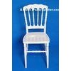 Fashion Armless White Resin Acrylic Napoleon Chair , Fireproof Polycarbonate Banquet Chair
